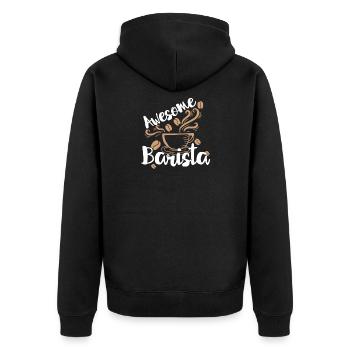 Super barista - Veste à capuche bio Premium Unisexe - noir - Dos - Nico (187cm)