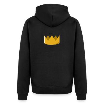 Couronne - Veste à capuche bio Premium Unisexe - noir - Dos - Nico (187cm)