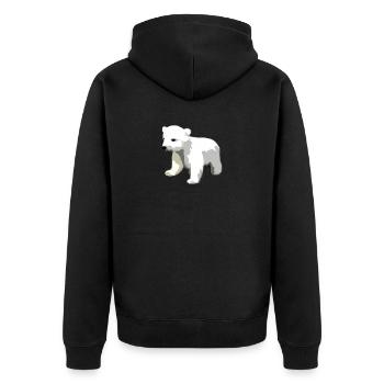 Ours de glace Mammifères marins Sanglier Cadeau animal polaire - Veste à capuche bio Premium Unisexe - noir - Dos - Nico (187cm)
