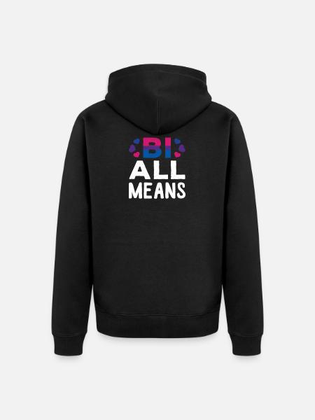 lgBT - Unisex Premium Organic Zip Hoodie - black
