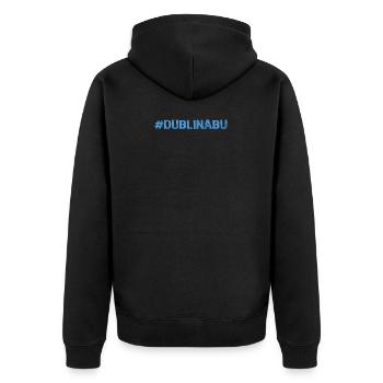 Top Fun Dublin Gaelic Football Shirt - Veste à capuche bio Premium Unisexe - noir - Dos - Nico (187cm)