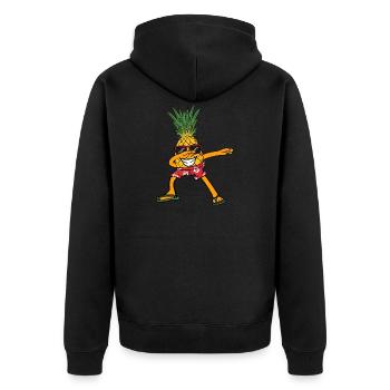 Ananas Dabbing Drôle Danse Danse Hawaï Cadeau - Veste à capuche bio Premium Unisexe - noir - Dos - Nico (187cm)