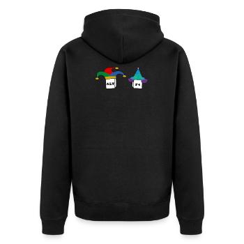 Alt F4, Tastatur, Computer Nerd Humor Geschenk - Unisex Premium Bio Zip Hoodie - Schwarz - Hinten - Nico (187cm)