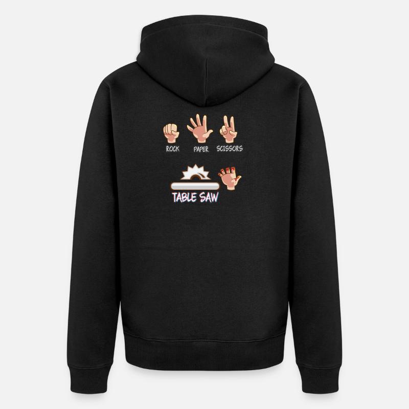 Charpentier bois - Veste à capuche bio Premium Unisexe - noir