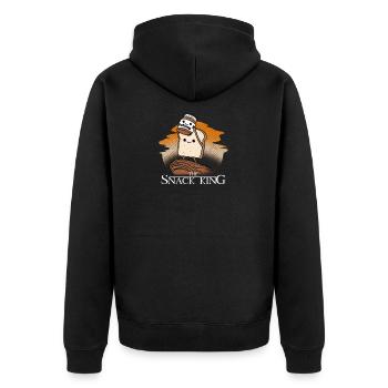 Choco snack king sandwich cadeau - Veste à capuche bio Premium Unisexe - noir - Dos - Nico (187cm)