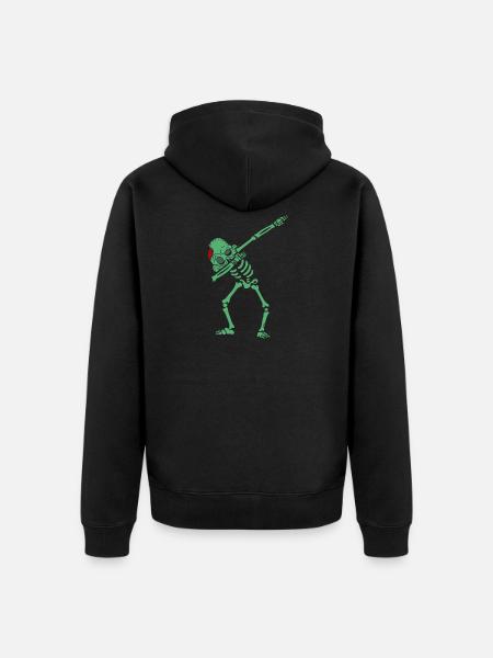 Swab zombie - Unisex Premium Organic Zip Hoodie - black