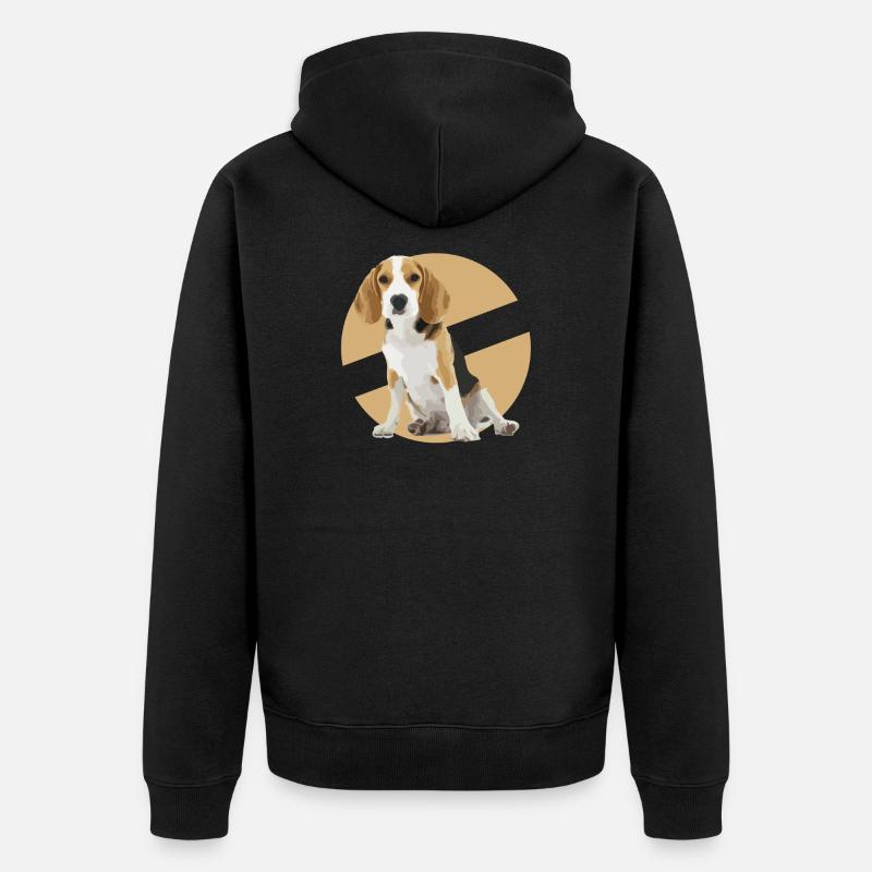 beagle - Veste à capuche bio Premium Unisexe - noir