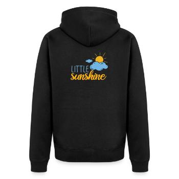 Petit rayon de soleil - Veste à capuche bio Premium Unisexe - noir - Dos - Nico (187cm)