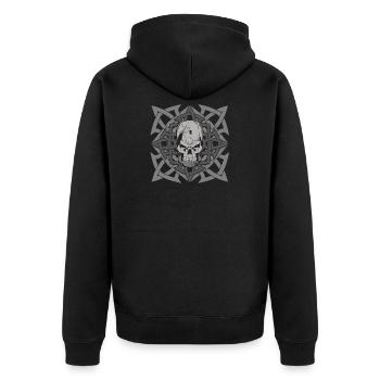 Mythologie grecque géante - Veste à capuche bio Premium Unisexe - noir - Dos - Nico (187cm)
