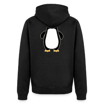 manchot - Veste à capuche bio Premium Unisexe - noir - Dos - Nico (187cm)