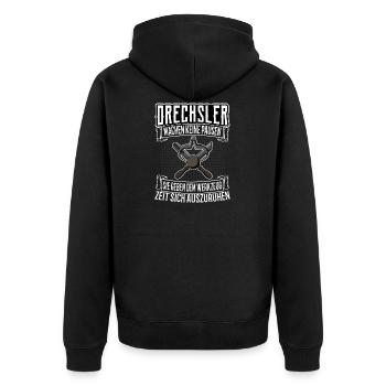 Drechsler Drechslerei Drechselmeister Say - Veste à capuche bio Premium Unisexe - noir - Dos - Nico (187cm)