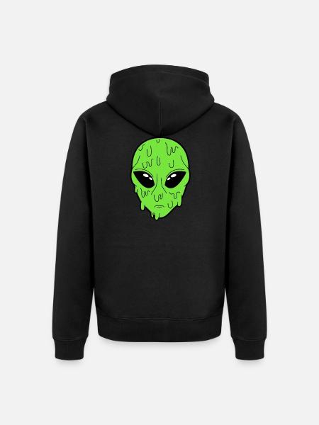 Alien - Unisex Premium Organic Zip Hoodie - black