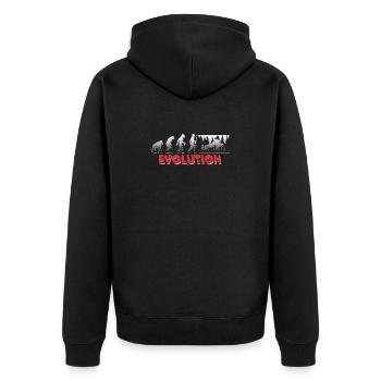 Höhlentauchen Scuba Diver Cavers Caves Divers Gift - Unisex Premium Bio Zip Hoodie - Schwarz - Hinten - Nico (187cm)