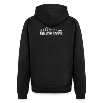 Evolution Camper Camping - Veste à capuche bio Premium Unisexe - noir - Dos - Nico (187cm)