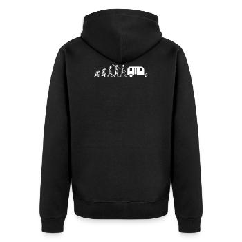Evolution Camper - Veste à capuche bio Premium Unisexe - noir - Dos - Nico (187cm)