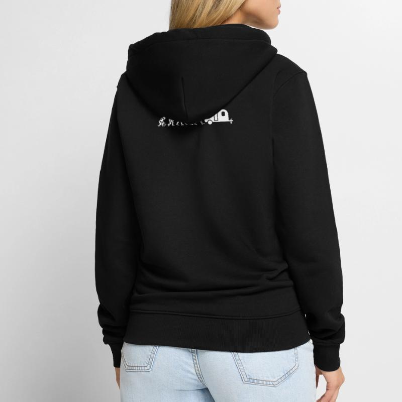 Evolution Camper Unisex Premium Bio Zip Hoodie
