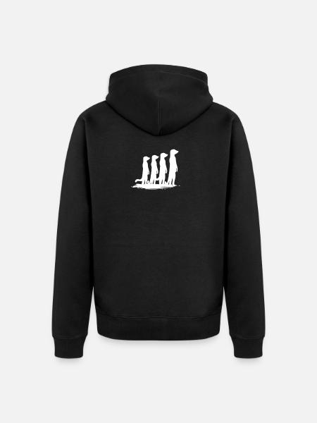 Suricates - Veste à capuche bio Premium Unisexe - noir