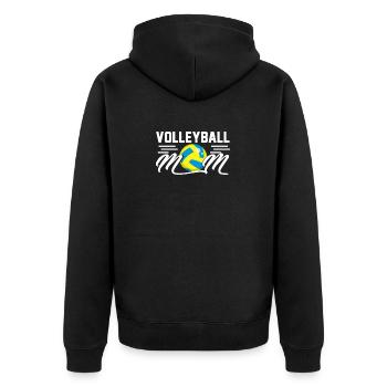 Volley-ball cadeau amateur de sports d'équipe - Veste à capuche bio Premium Unisexe - noir - Dos - Nico (187cm)