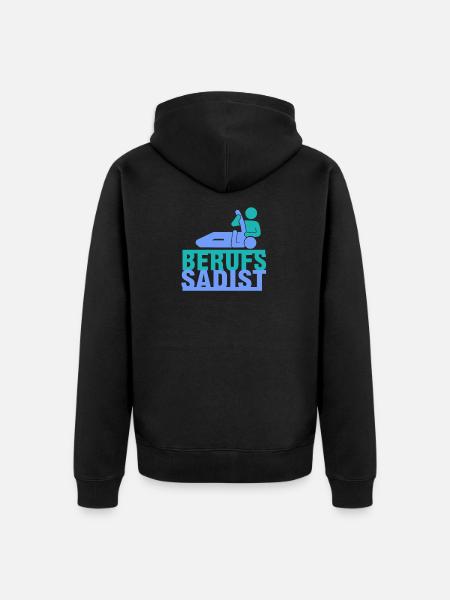 Professional sadist - Unisex Premium Organic Zip Hoodie - black