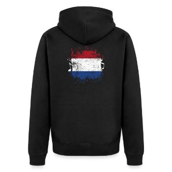 Hollande Musique - Veste à capuche bio Premium Unisexe - noir - Dos - Nico (187cm)