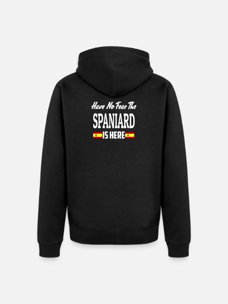 Spanien - Unisex Premium Bio Zip Hoodie - Schwarz