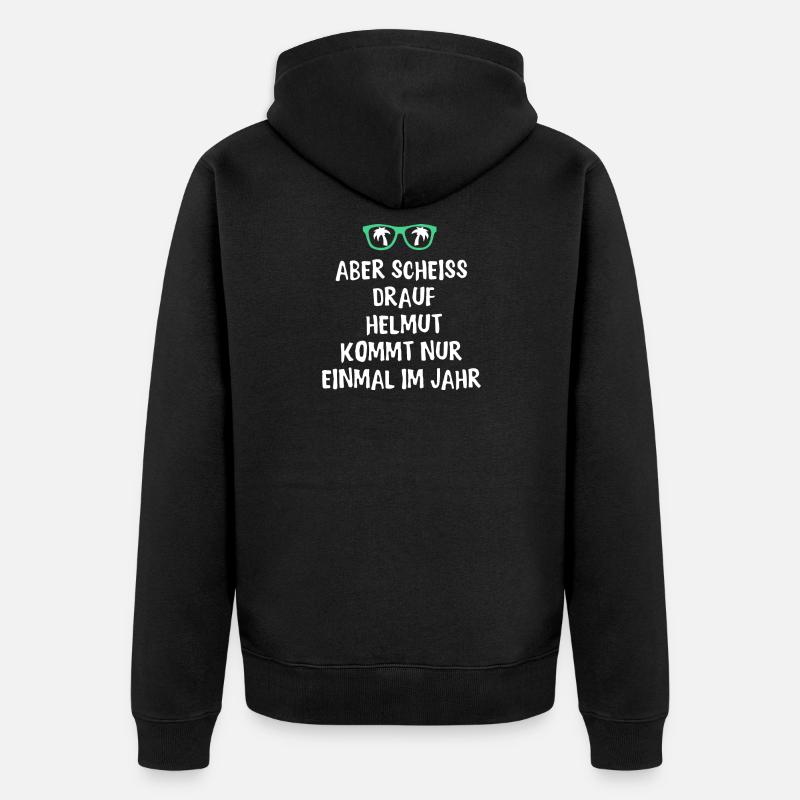 Mallorca - Unisex Premium Bio Zip Hoodie - Schwarz