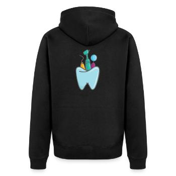 Cool Dentist Instruments Dentists gift - Veste à capuche bio Premium Unisexe - noir - Dos - Nico (187cm)