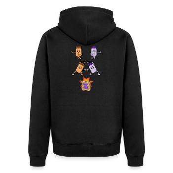 Confiture de beurre de cacahuète Jelly Fusion Manga Anime - Veste à capuche bio Premium Unisexe - noir - Dos - Nico (187cm)