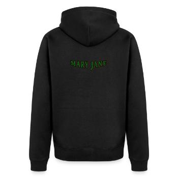 Mary Jane - Veste à capuche bio Premium Unisexe - noir - Dos - Nico (187cm)