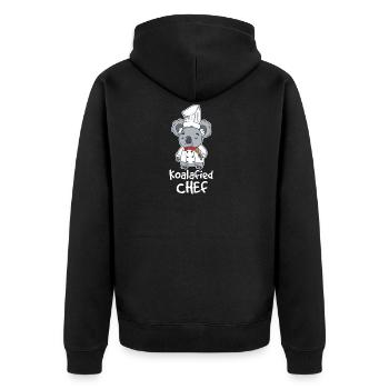 Animal Chef Koalafied Baby Bear Food T-shirts Enfants - Veste à capuche bio Premium Unisexe - noir - Dos - Nico (187cm)