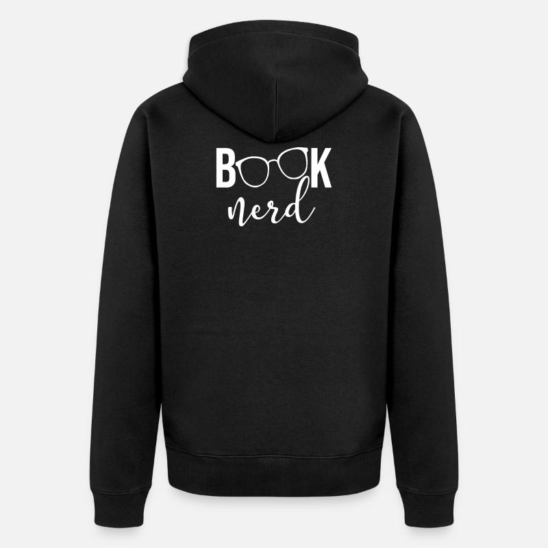 Livre Nerd - Veste à capuche bio Premium Unisexe - noir