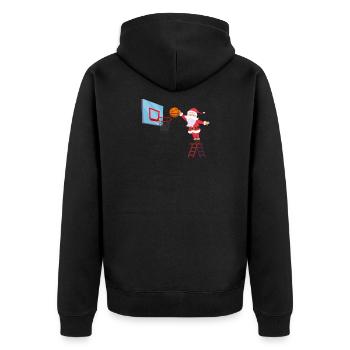 Basketball Père Noël - Veste à capuche bio Premium Unisexe - noir - Dos - Nico (187cm)