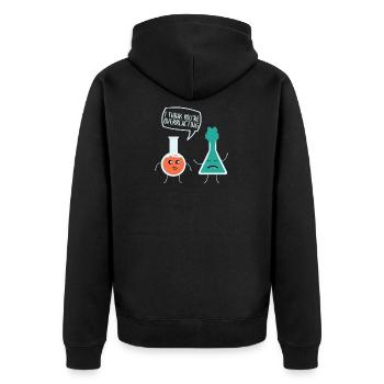 Je pense que vous réagissez de manière excessive à la chimie, nerd - Veste à capuche bio Premium Unisexe - noir - Dos - Nico (187cm)