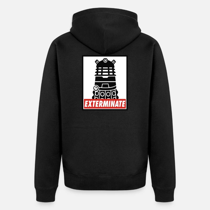 Dalek - Unisex Premium Bio Zip Hoodie - Schwarz