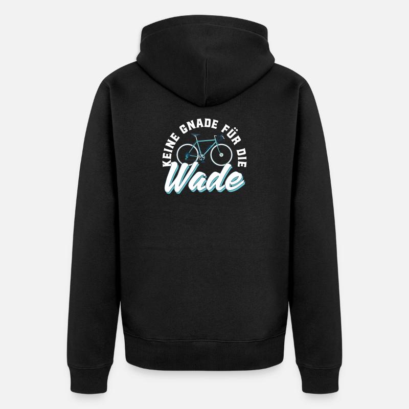 Fahrradfahrer - Unisex Premium Bio Zip Hoodie - Schwarz