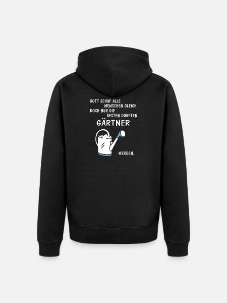 Gärtner - Unisex Premium Bio Zip Hoodie - Schwarz