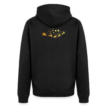 Père Noël - Veste à capuche bio Premium Unisexe - noir - Dos - Nico (187cm)