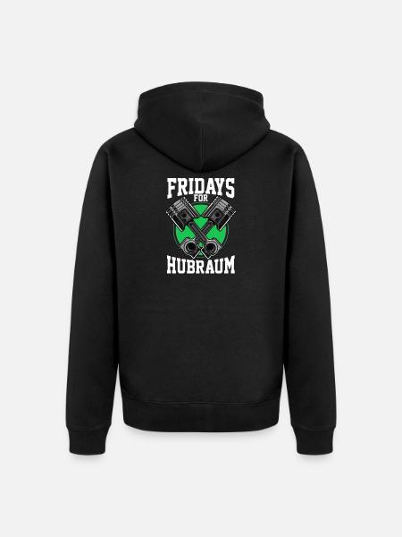 Fridays For Hub - Unisex Premium Organic Zip Hoodie - black
