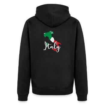 Italie cadeau vacances pizza italienne - Veste à capuche bio Premium Unisexe - noir - Dos - Nico (187cm)