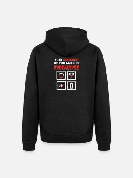 Four Riders Modern Apocalypse - Unisex Premium Organic Zip Hoodie - black