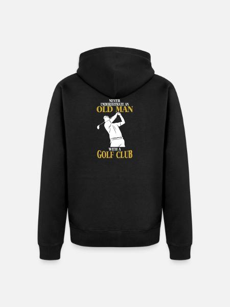 Golfer shirt - Unisex Premium Organic Zip Hoodie - black