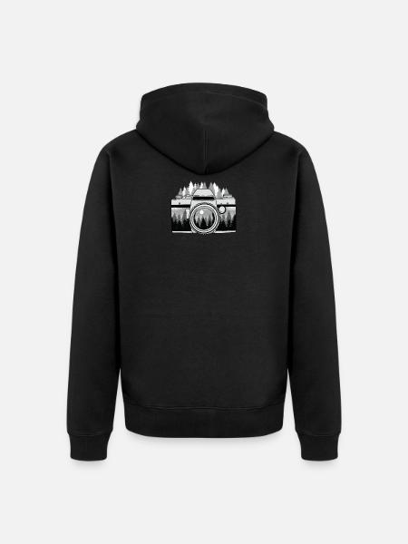 Photographer Camera Landscape Photographer Gift - Unisex Premium Organic Zip Hoodie - black