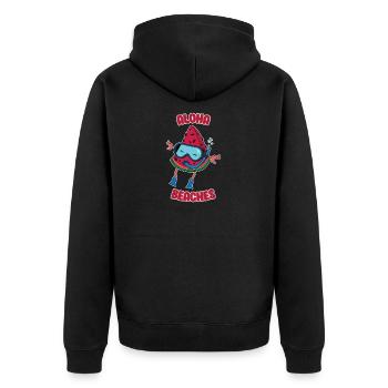 Watermelon Aloha Beaches Divers beach holiday - Unisex Premium Organic Zip Hoodie - black - Back - Nico (187cm)