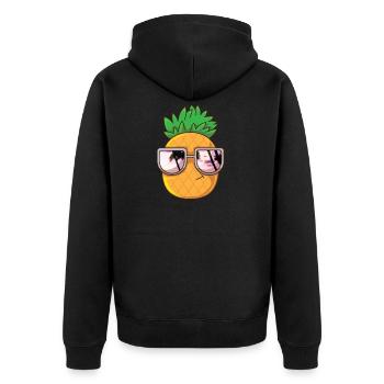 Lunettes de soleil Ananas Beach Hawaii Aloha Cool - Veste à capuche bio Premium Unisexe - noir - Dos - Nico (187cm)