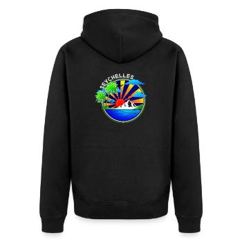 seychelles - Veste à capuche bio Premium Unisexe - noir - Dos - Nico (187cm)