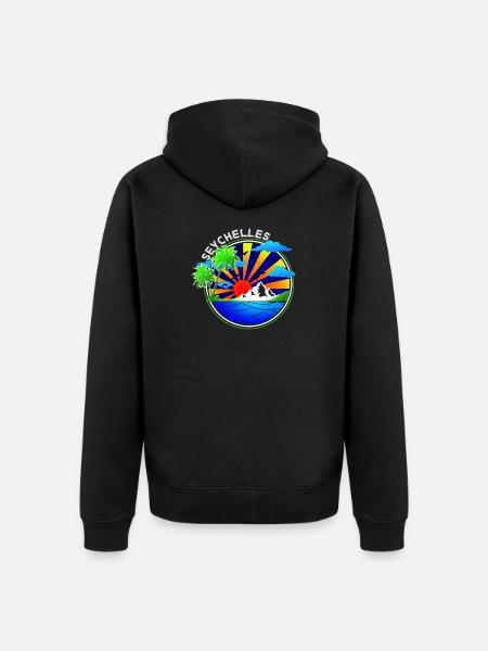 Seychelles - Unisex Premium Bio Zip Hoodie - Schwarz
