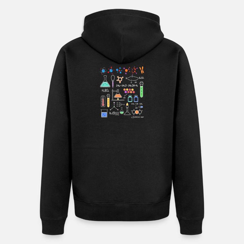Laboratoire de chimie - Veste à capuche bio Premium Unisexe - noir