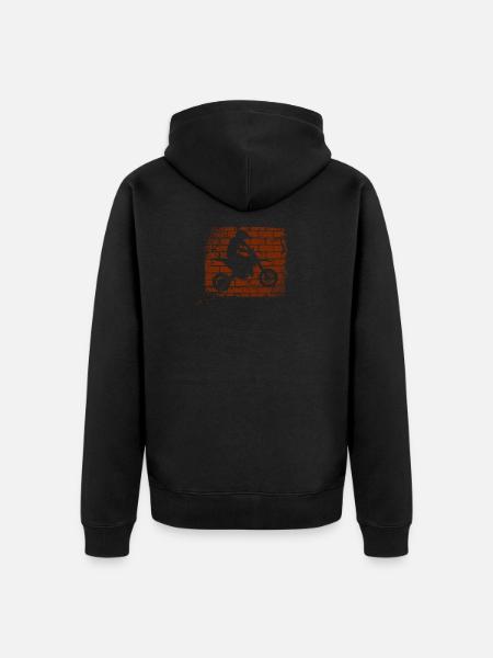 Motocross - Unisex Premium Organic Zip Hoodie - black
