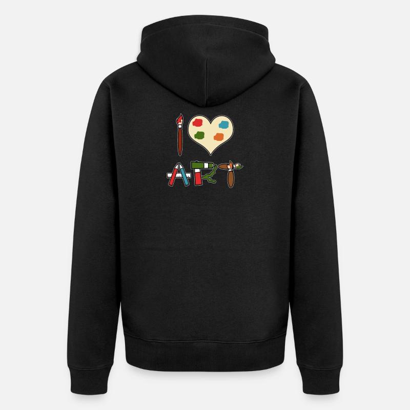 Professeur d'artiste pour artistes - Veste à capuche bio Premium Unisexe - noir
