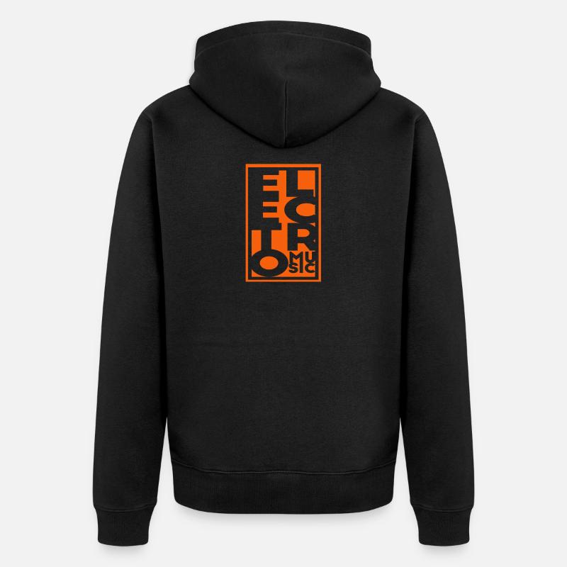 Electro - Chaqueta con capucha prémium ecológica unisex - negro